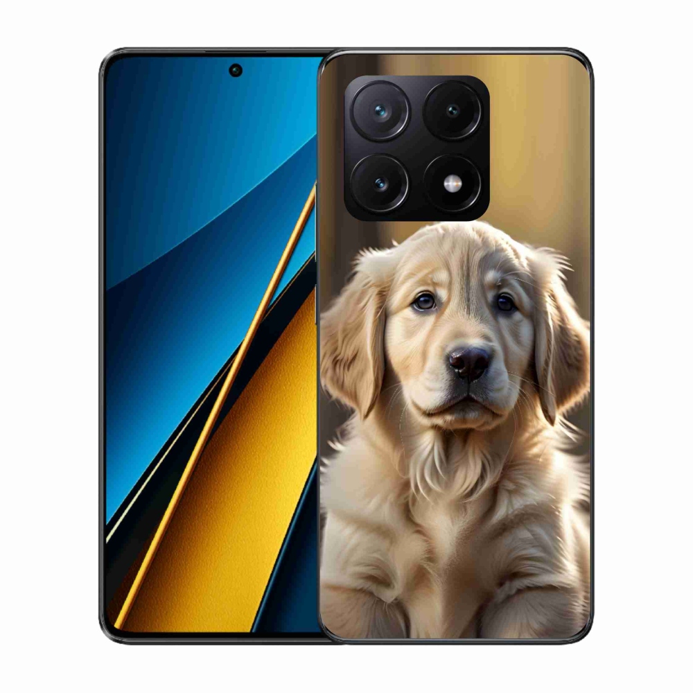 Gél borítás mmCase a Xiaomi Poco X6 Pro 5G számára - aranyos arany retriever