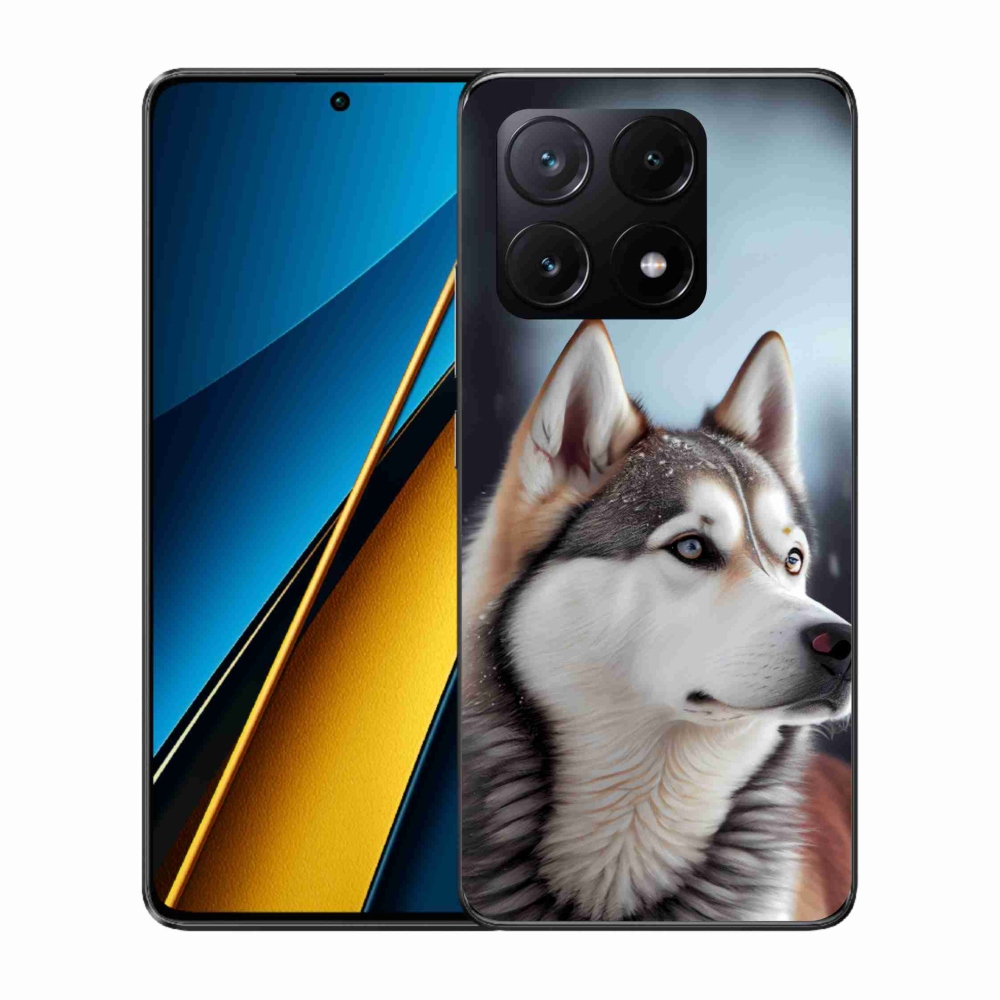 Gél borítás mmCase a Xiaomi Poco X6 Pro 5G-hez - Szibériai husky