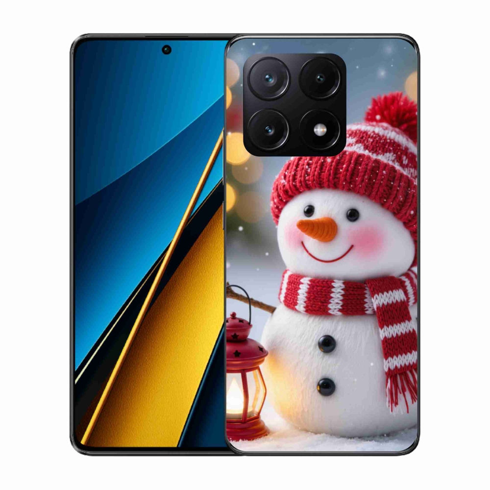 Gél borítás mmCase a Xiaomi Poco X6 Pro 5G számára - hóember 2