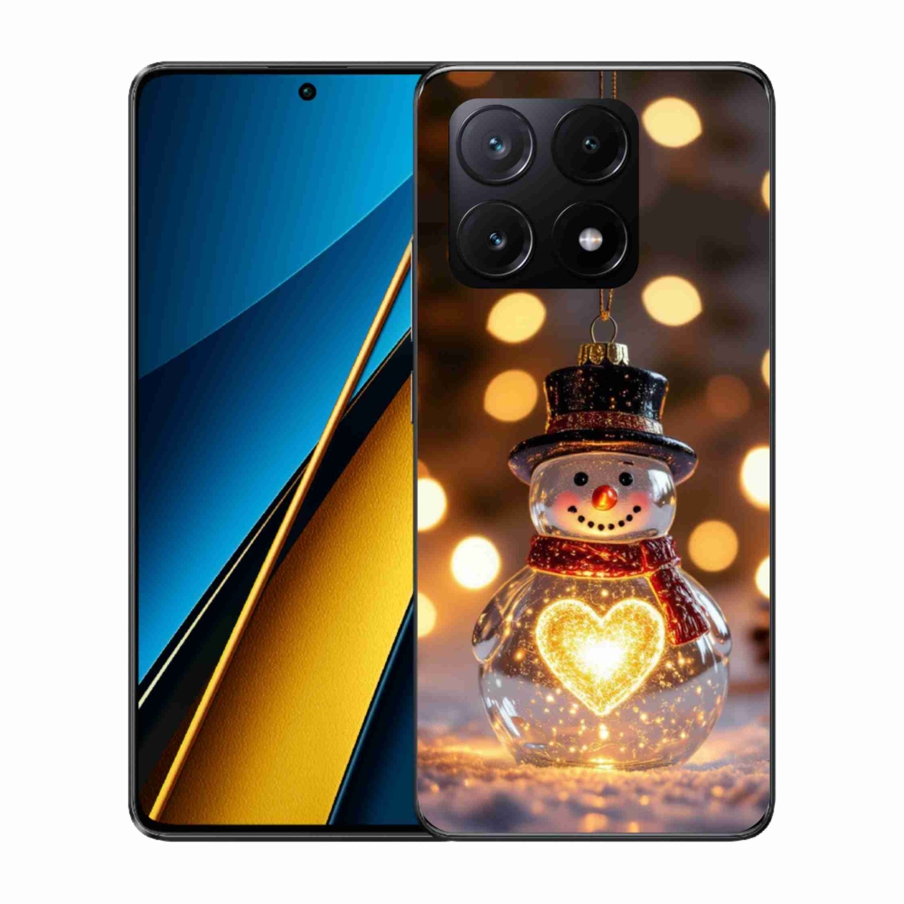 Gél borítás mmCase a Xiaomi Poco X6 Pro 5G számára - karácsonyi hóember