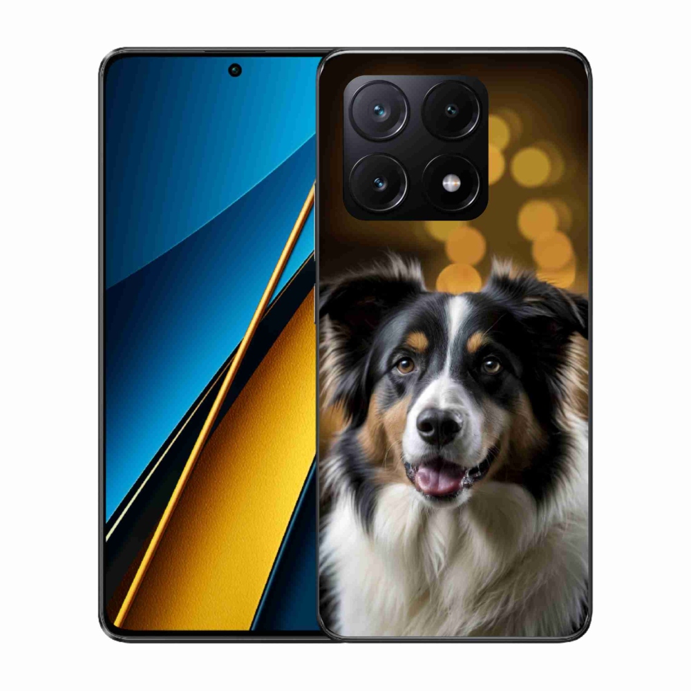 Gél borítás mmCase a Xiaomi Poco X6 Pro 5G számára - mosolygó ausztrál juhászkutya