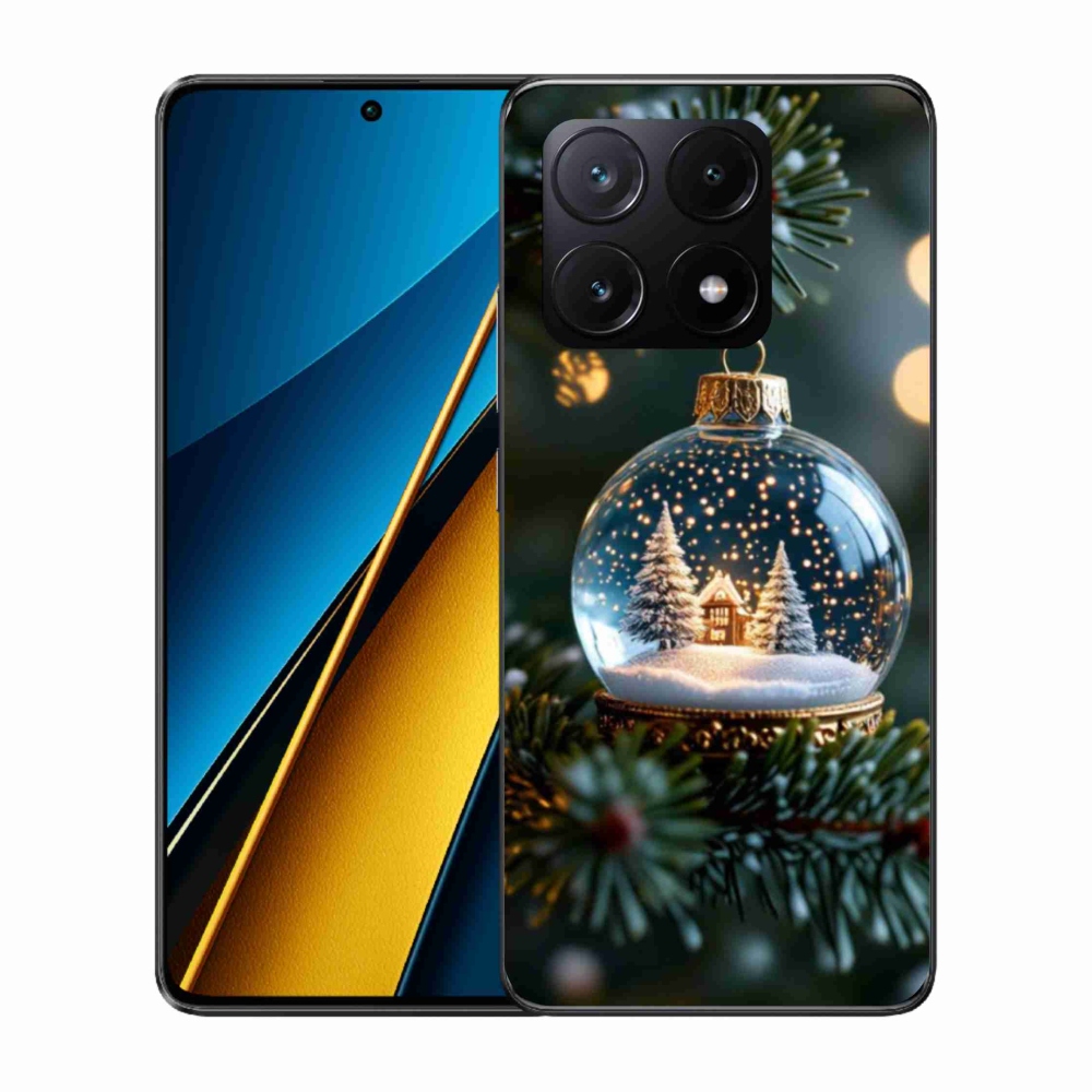 Gél borítás mmCase a Xiaomi Poco X6 Pro 5G számára - karácsonyi gömbök 2