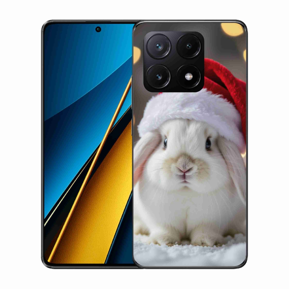Gél borítás mmCase a Xiaomi Poco X6 Pro 5G számára - karácsonyi nyúl