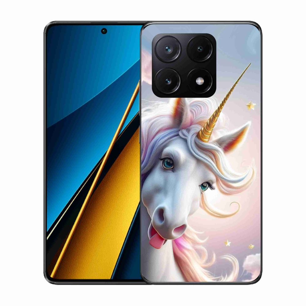 Gél borítás mmCase a Xiaomi Poco X6 Pro 5G számára - vidám egyszarvú