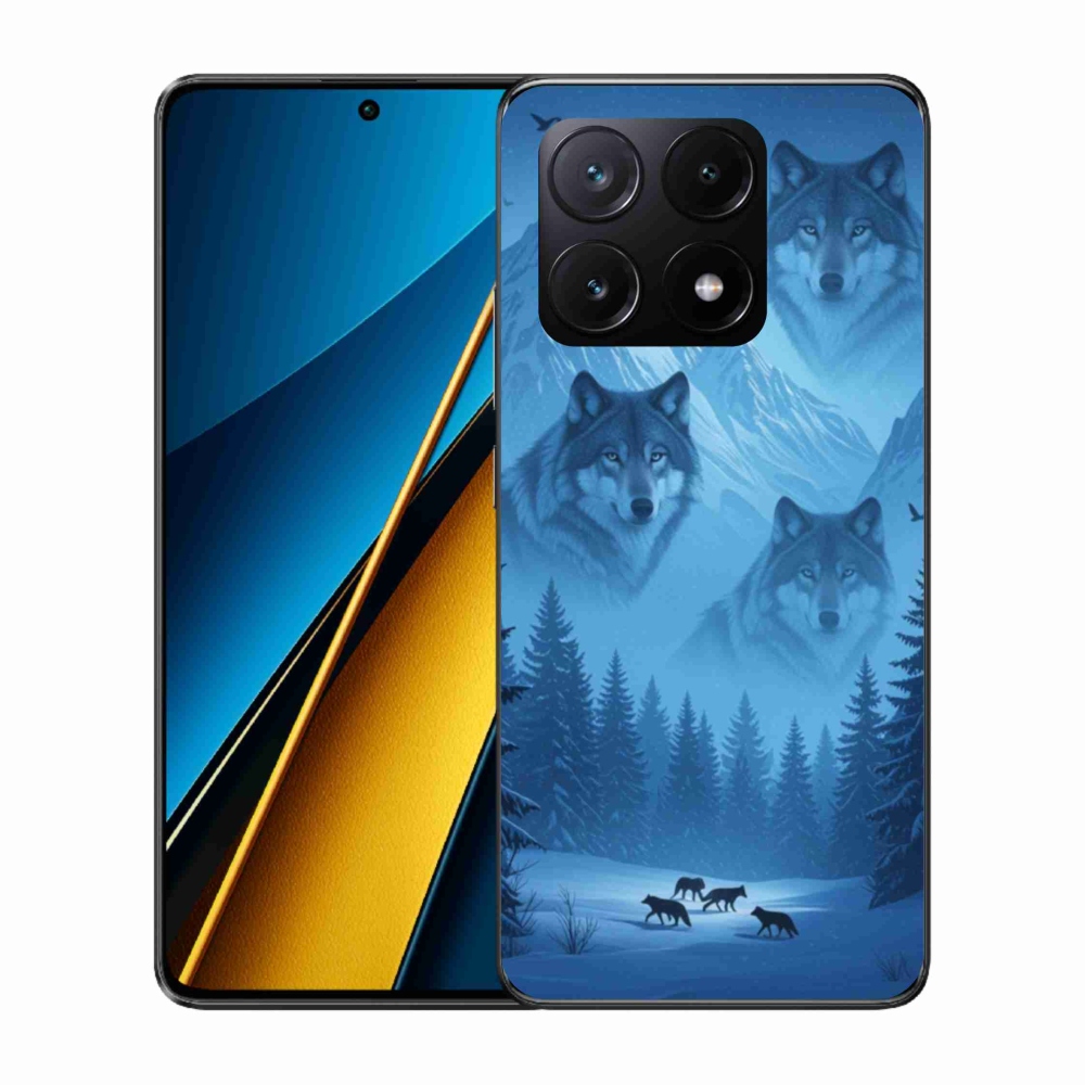 Gél borítás mmCase a Xiaomi Poco X6 Pro 5G számára - farkas csomag