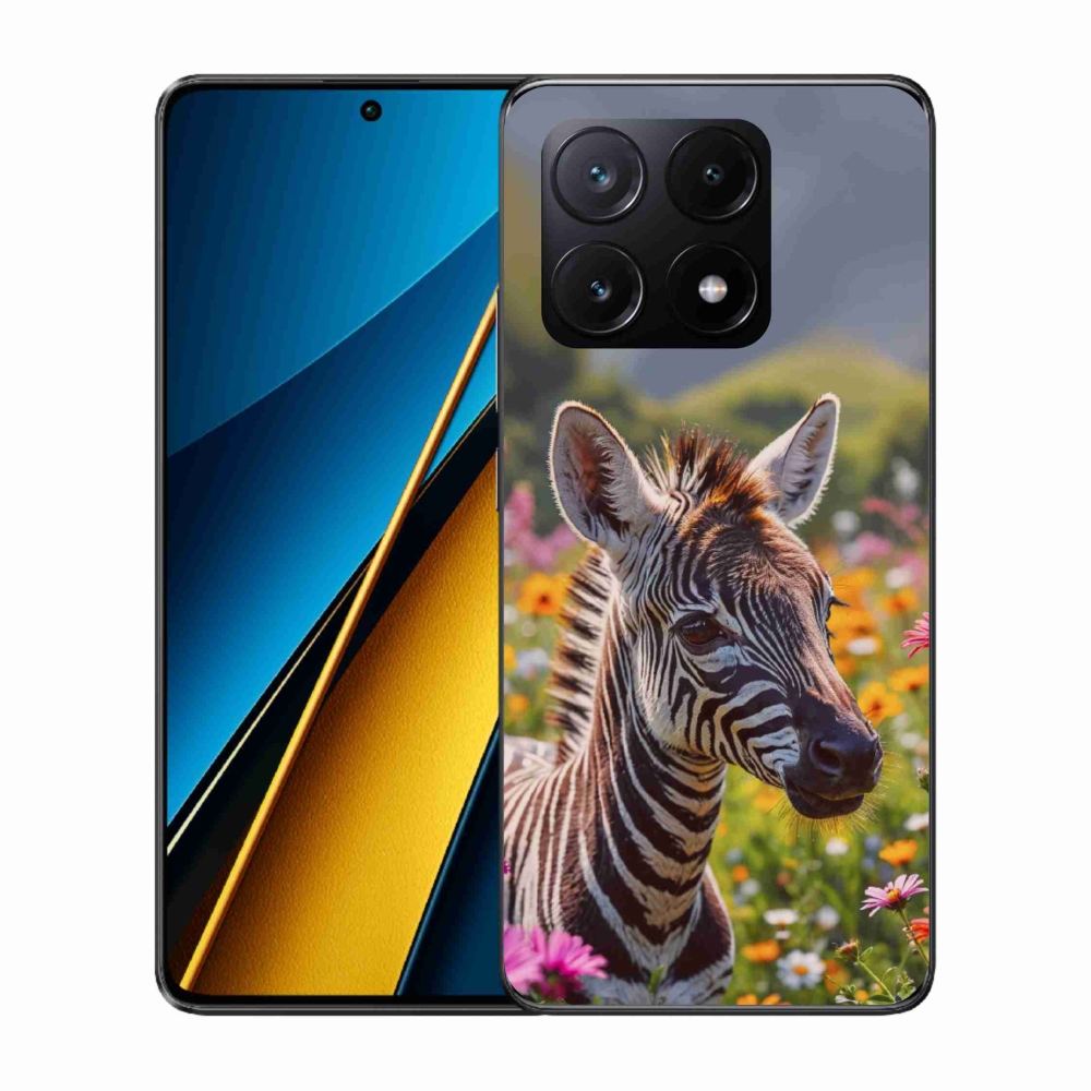 Gél borítás mmCase a Xiaomi Poco X6 Pro 5G számára - zebra a réten