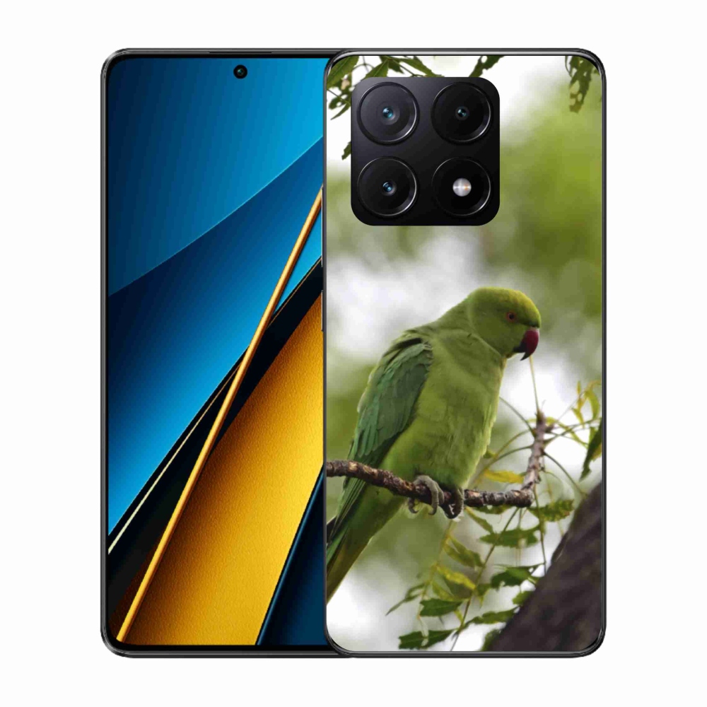 Gél borítás mmCase a Xiaomi Poco X6 Pro 5G-hez - zöld papagáj
