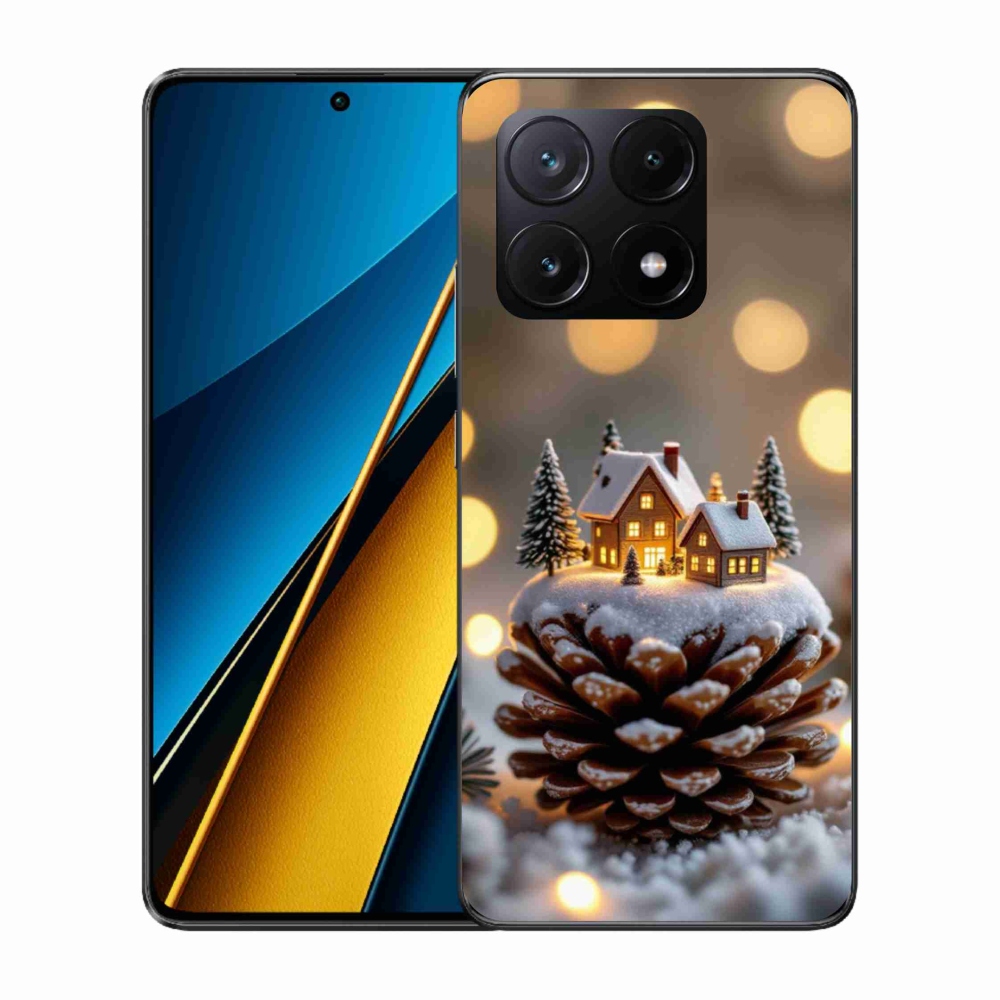 Gél borítás mmCase a Xiaomi Poco X6 Pro 5G számára - téli falu
