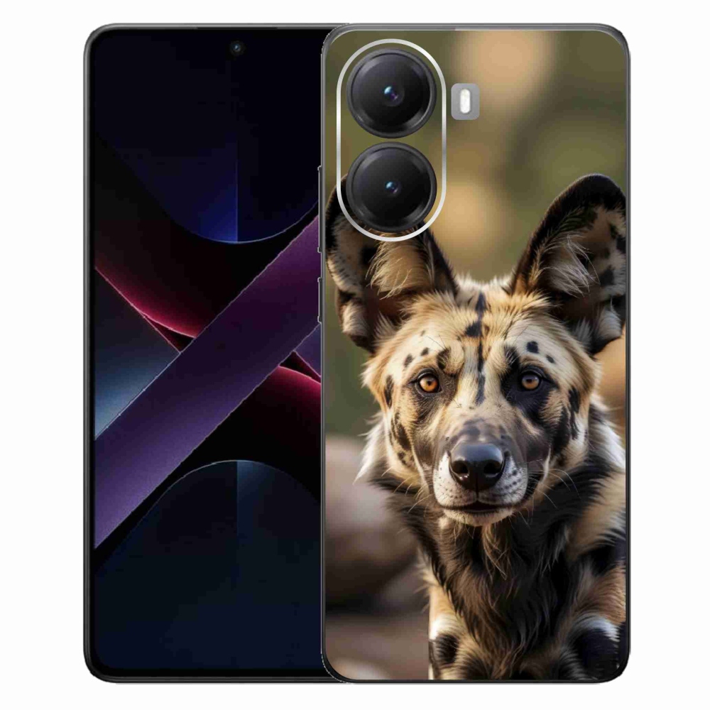 Gél borítás mmCase a Xiaomi Poco X7 Pro 5G-hez - afrikai vadkutya