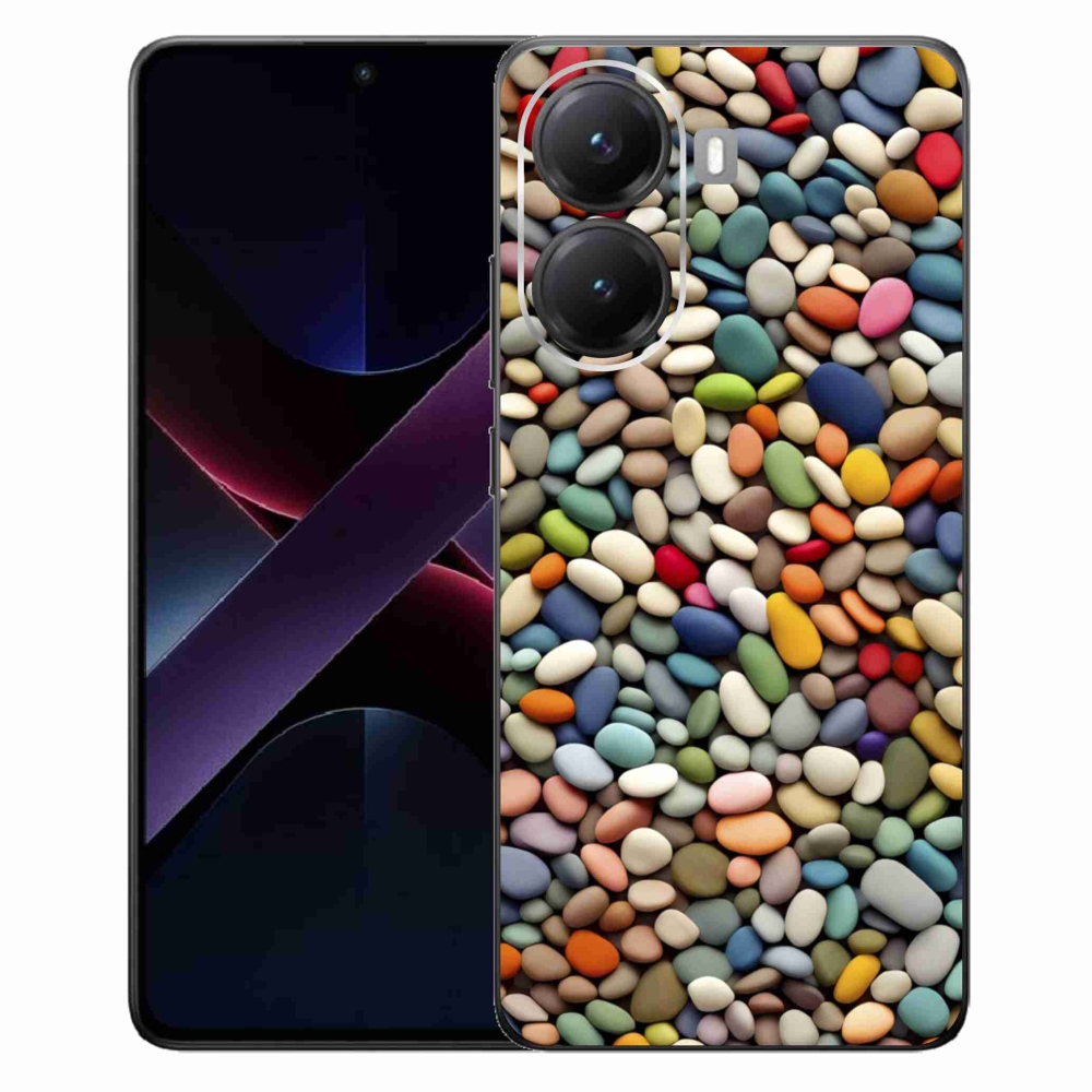 Gél borítás mmCase a Xiaomi Poco X7 Pro 5G számára - színes strasszkövek 2
