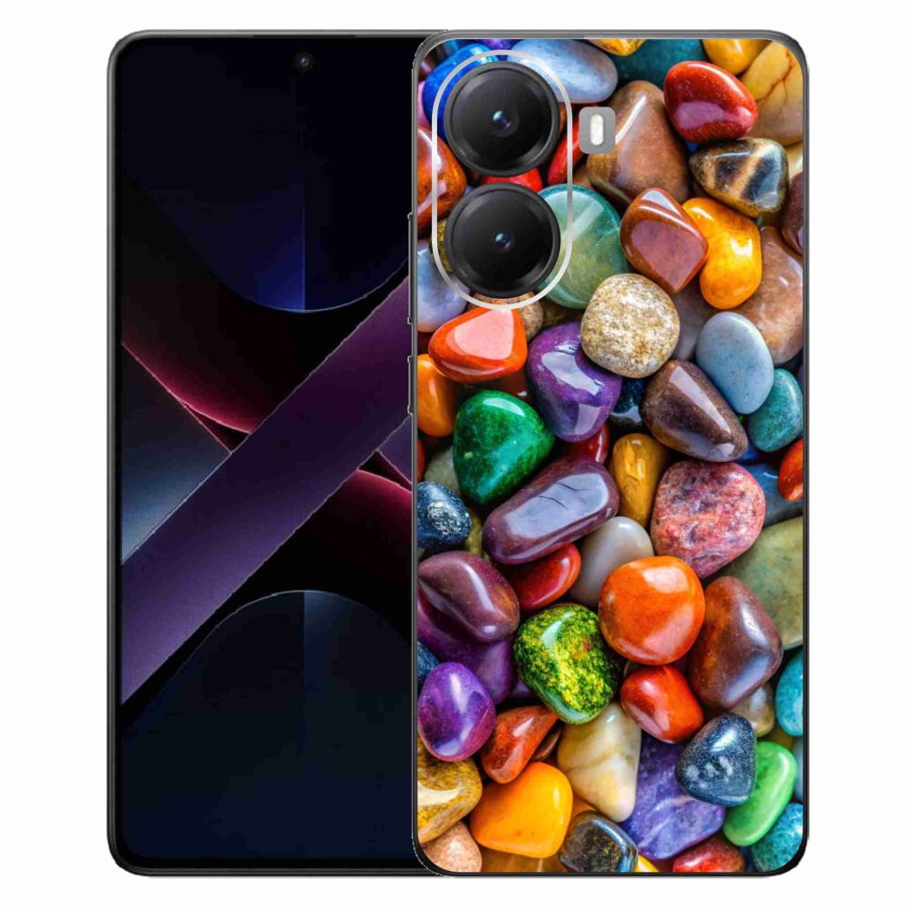 Gél borítás mmCase a Xiaomi Poco X7 Pro 5G számára - színes strasszkövek