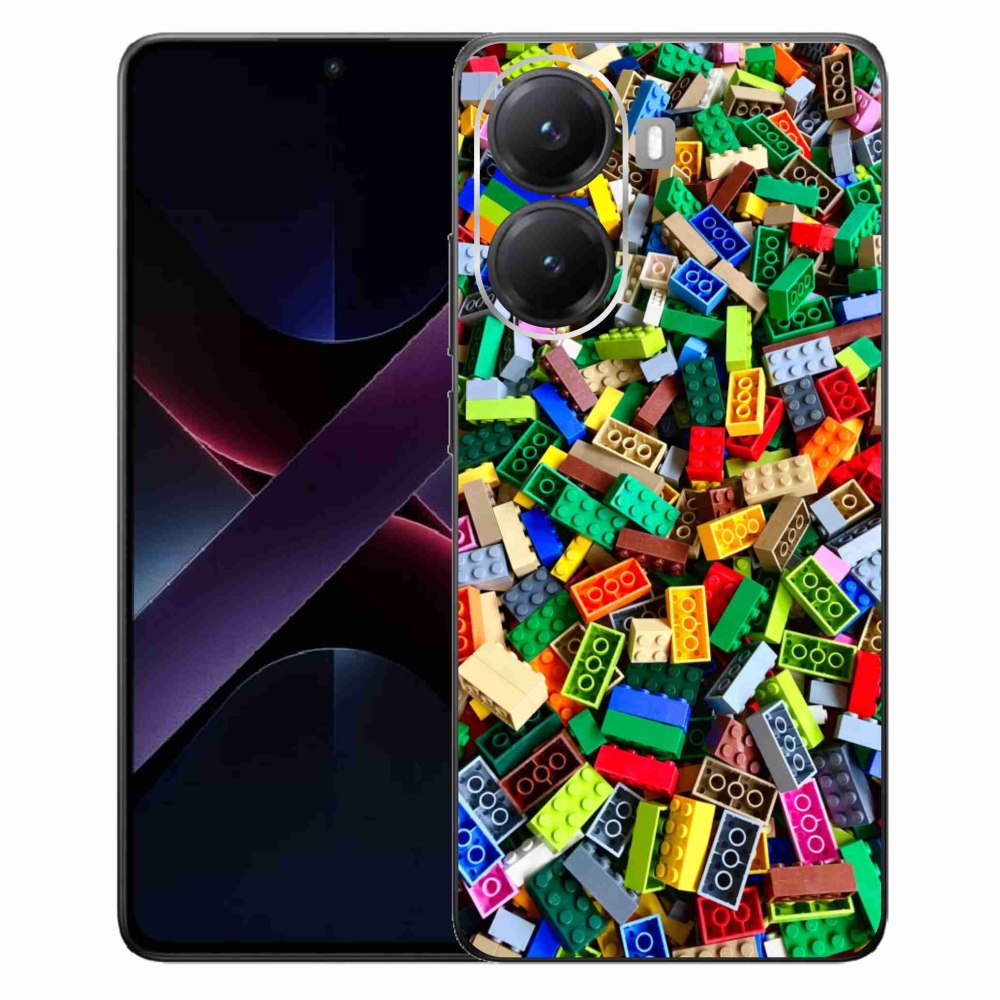 Gél borítás mmCase a Xiaomi Poco X7 Pro 5G számára - színes építőkockák