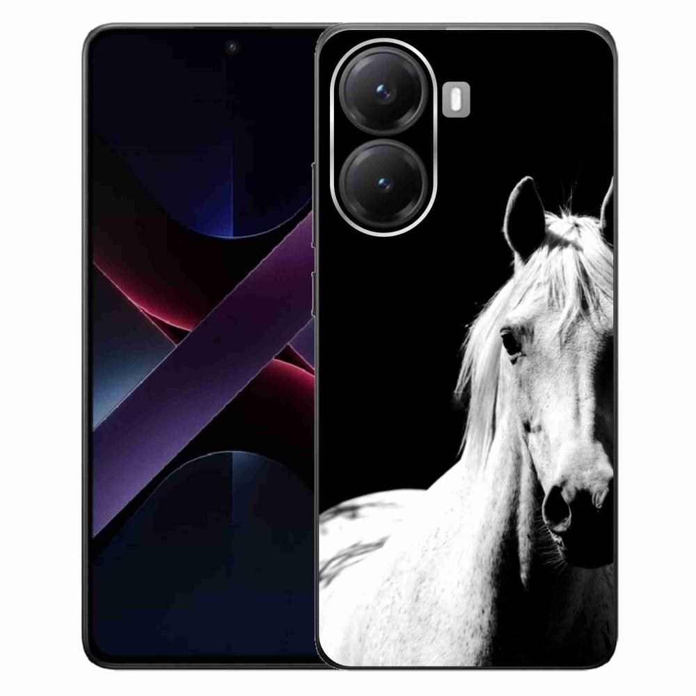 Gél borítás mmCase a Xiaomi Poco X7 Pro 5G-hez - fehér ló 5