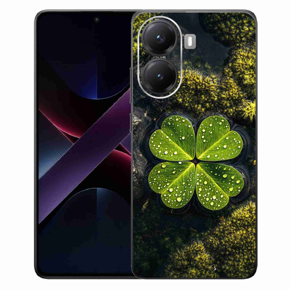 Gél borítás mmCase a Xiaomi Poco X7 Pro 5G számára - négylevelű lóhere