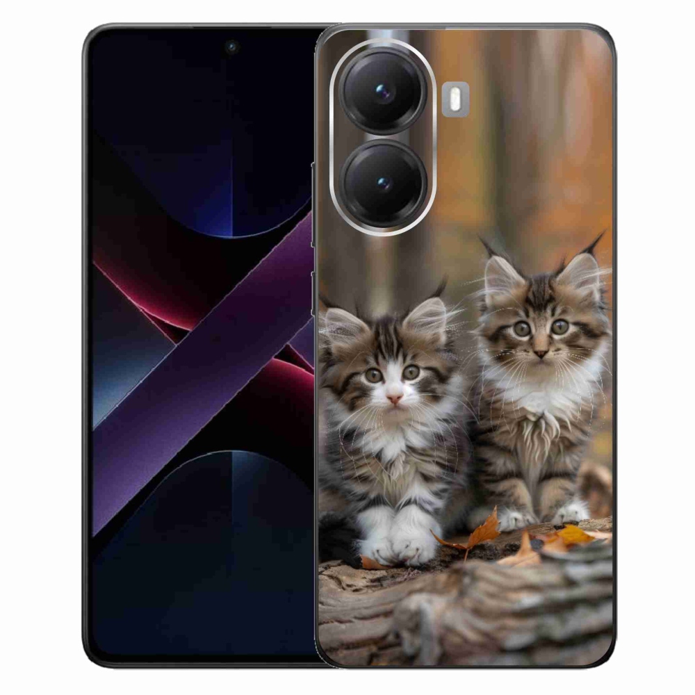 Gél borítás mmCase a Xiaomi Poco X7 Pro 5G számára - cat duo 3