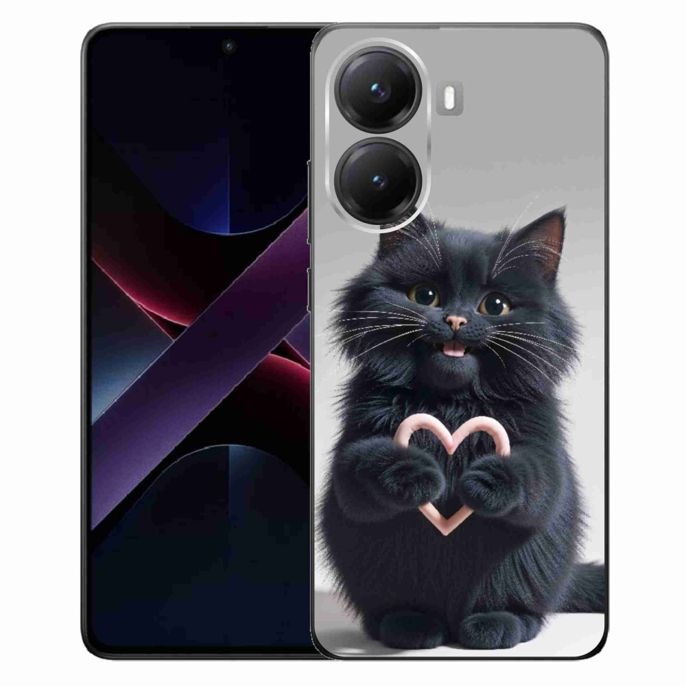 Gél borítás mmCase a Xiaomi Poco X7 Pro 5G számára - macskaszerelem 3