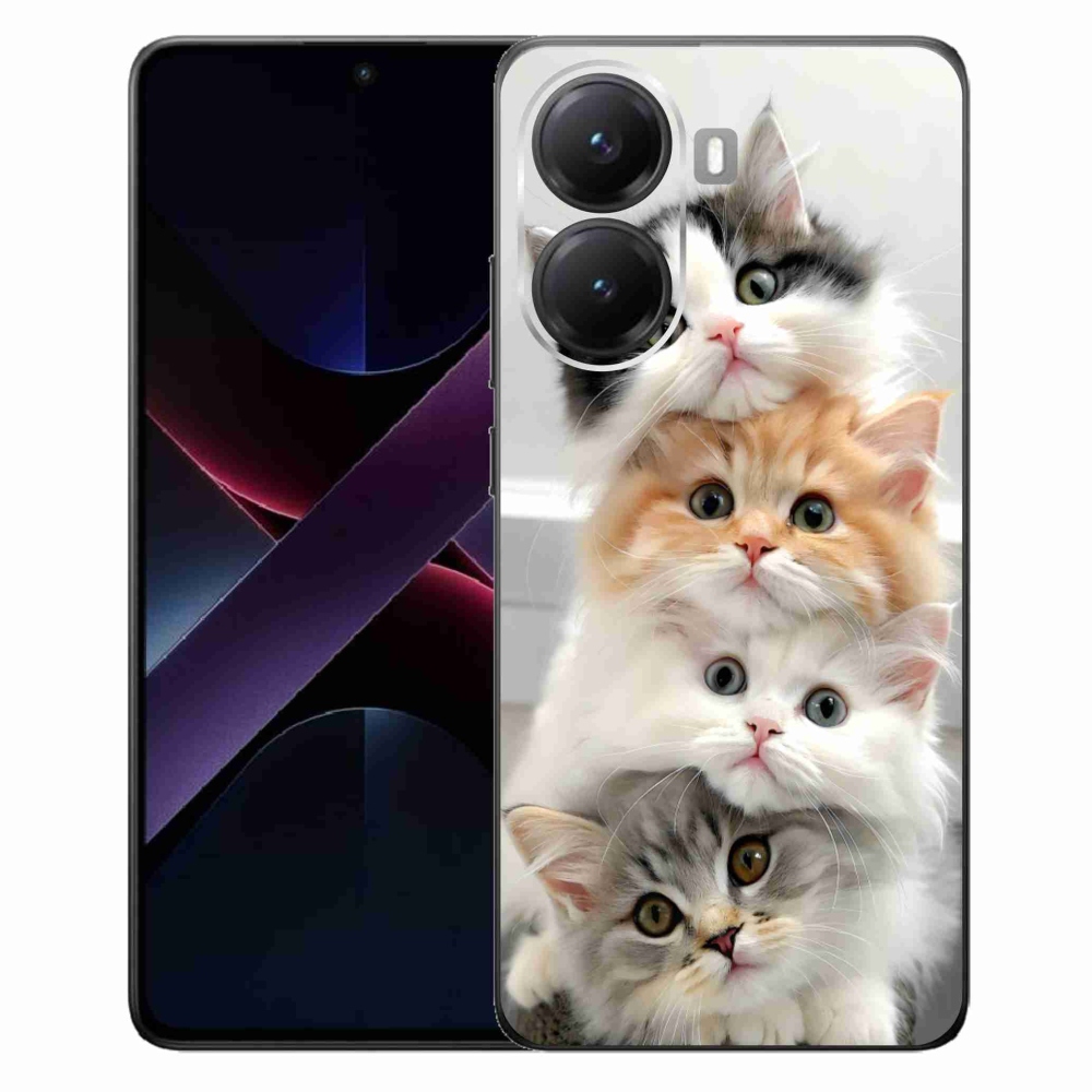 Gél borítás mmCase a Xiaomi Poco X7 Pro 5G-hez - macskacsokor