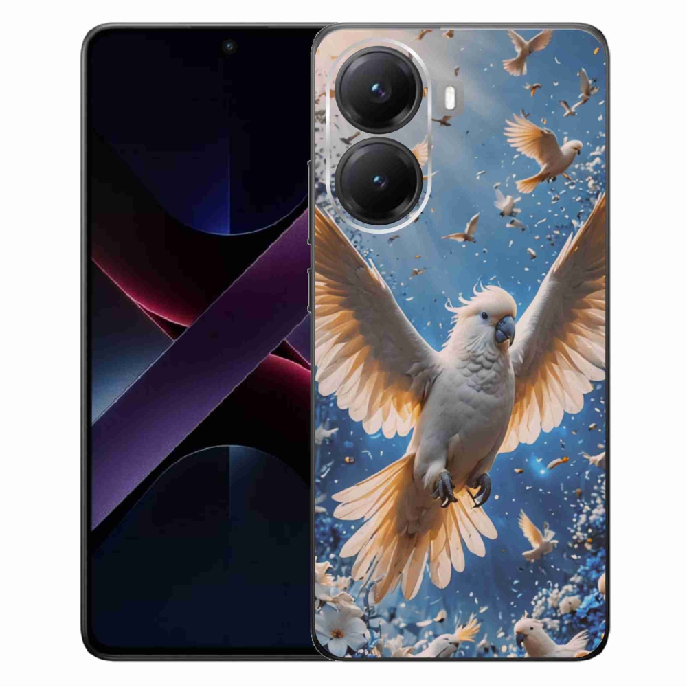 Gél borítás mmCase a Xiaomi Poco X7 Pro 5G számára - papagáj kakadu