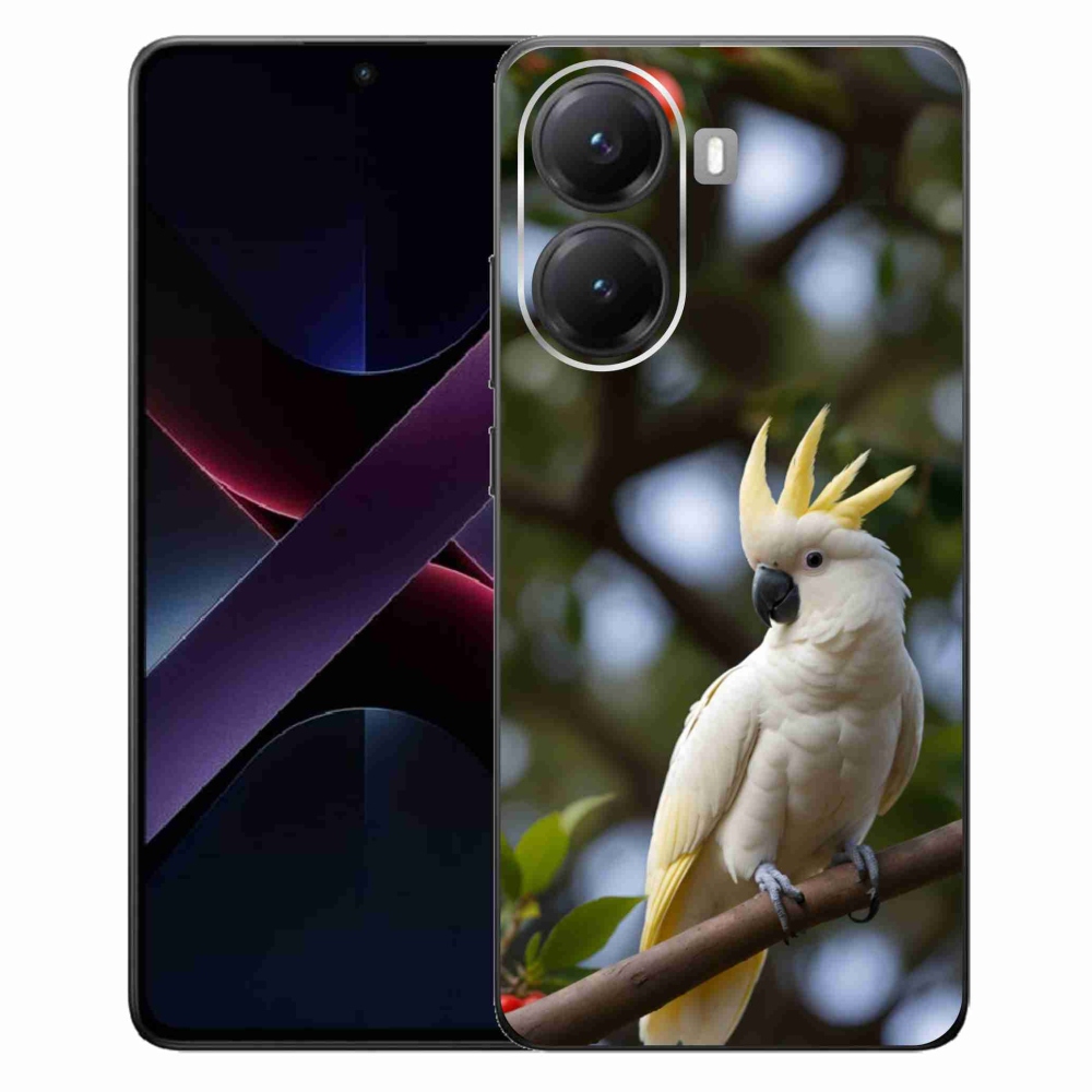 Gél borítás mmCase a Xiaomi Poco X7 Pro 5G számára - papagáj kakadu 3