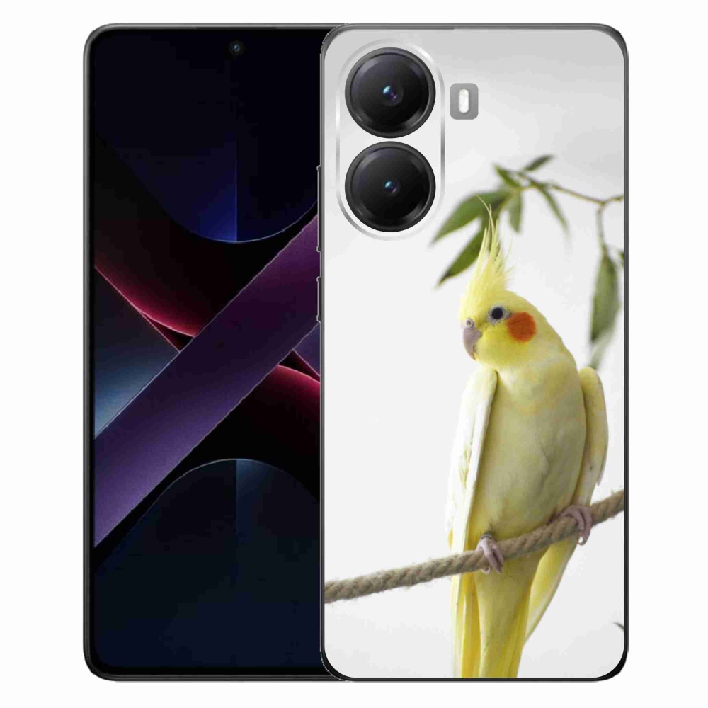 Gél borító mmCase a Xiaomi Poco X7 Pro 5G-hez - papagáj korela chocholatá