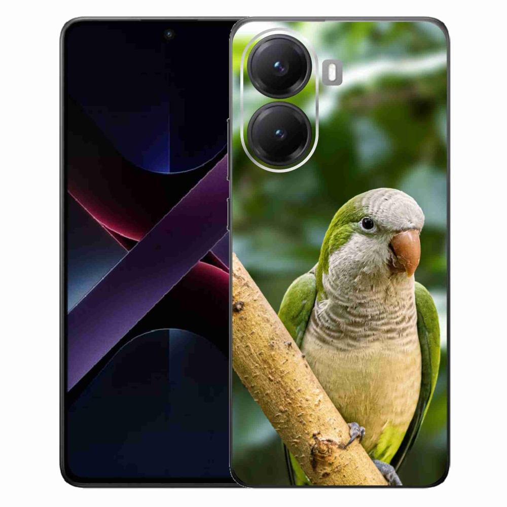 Gél borítás mmCase a Xiaomi Poco X7 Pro 5G számára - papagáj