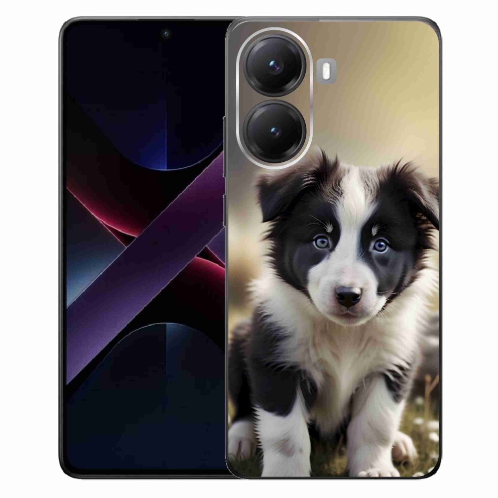 Gél borítás mmCase a Xiaomi Poco X7 Pro 5G számára - aranyos border collie