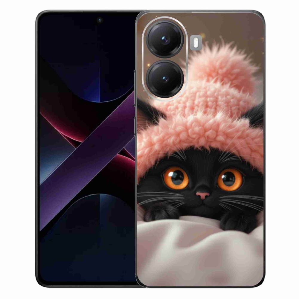 Gél borítás mmCase a Xiaomi Poco X7 Pro 5G számára - aranyos cica 7