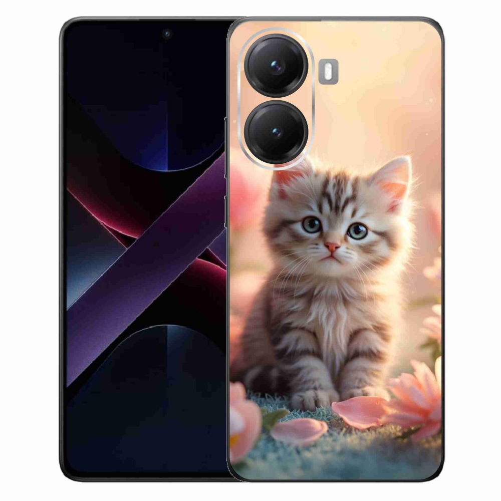 Gél borítás mmCase a Xiaomi Poco X7 Pro 5G számára - aranyos cica 8