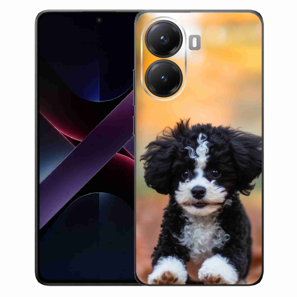 Gél borítás mmCase a Xiaomi Poco X7 Pro 5G számára - aranyos kiskutya 2