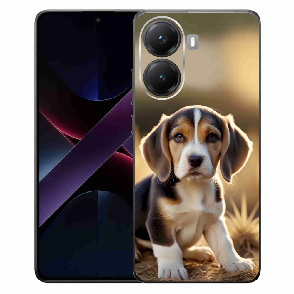 Gél borítás mmCase a Xiaomi Poco X7 Pro 5G számára - aranyos beagle
