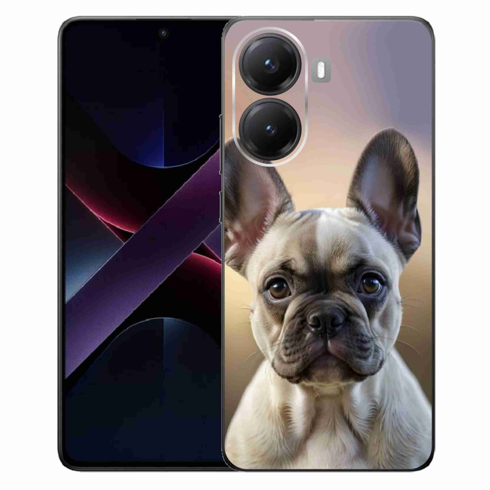 Gél borítás mmCase a Xiaomi Poco X7 Pro 5G számára - aranyos francia bulldog