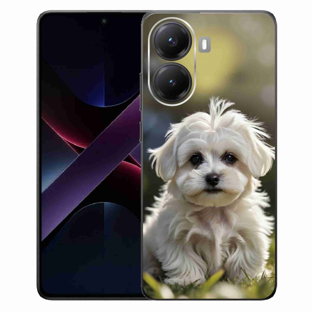 Gél borítás mmCase a Xiaomi Poco X7 Pro 5G számára - aranyos máltai kutya