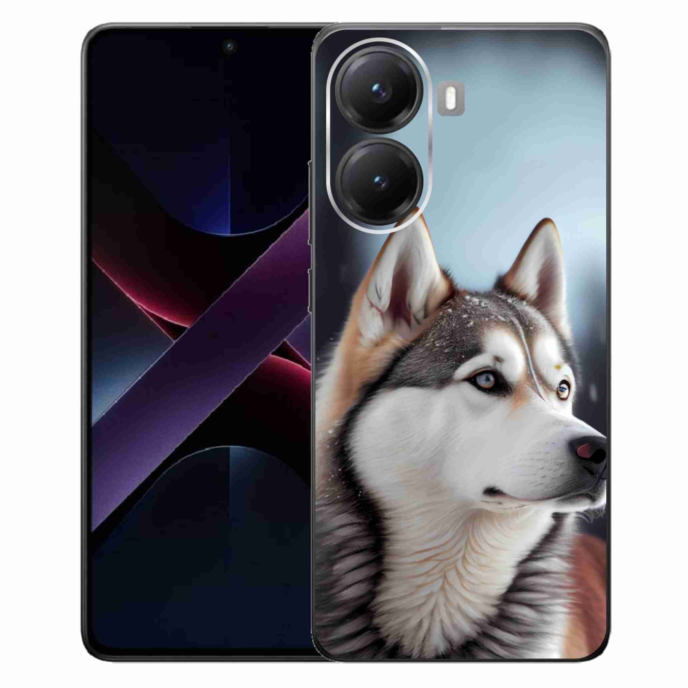 Gél borítás mmCase a Xiaomi Poco X7 Pro 5G-hez - Szibériai husky
