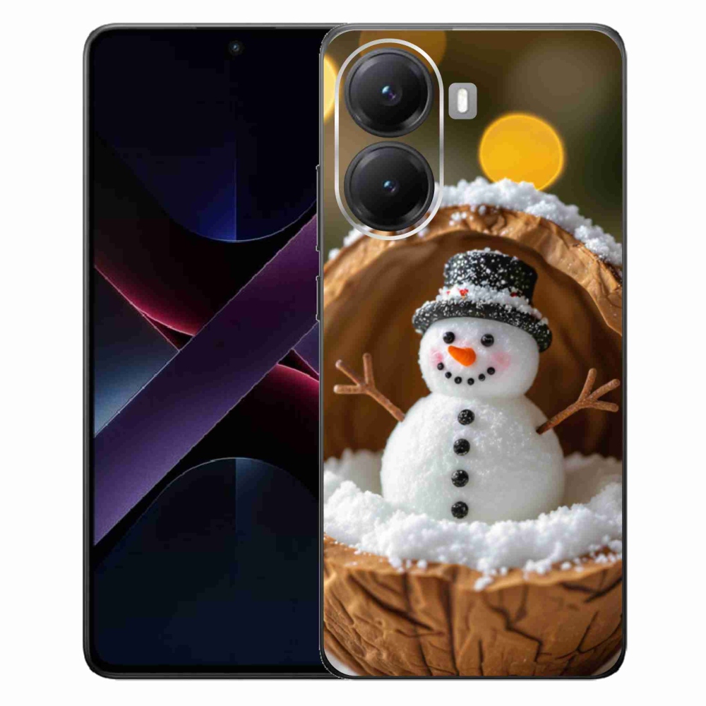 Gél borítás mmCase a Xiaomi Poco X7 Pro 5G számára - hóember 4