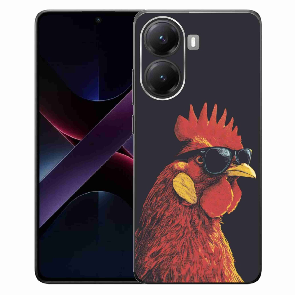 Gél borítás mmCase a Xiaomi Poco X7 Pro 5G számára - stílusos kakas