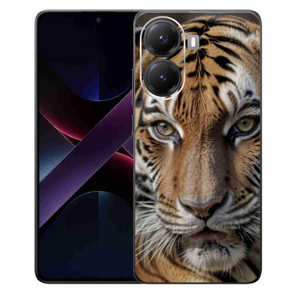Gél borítás mmCase a Xiaomi Poco X7 Pro 5G számára - tigris nézet
