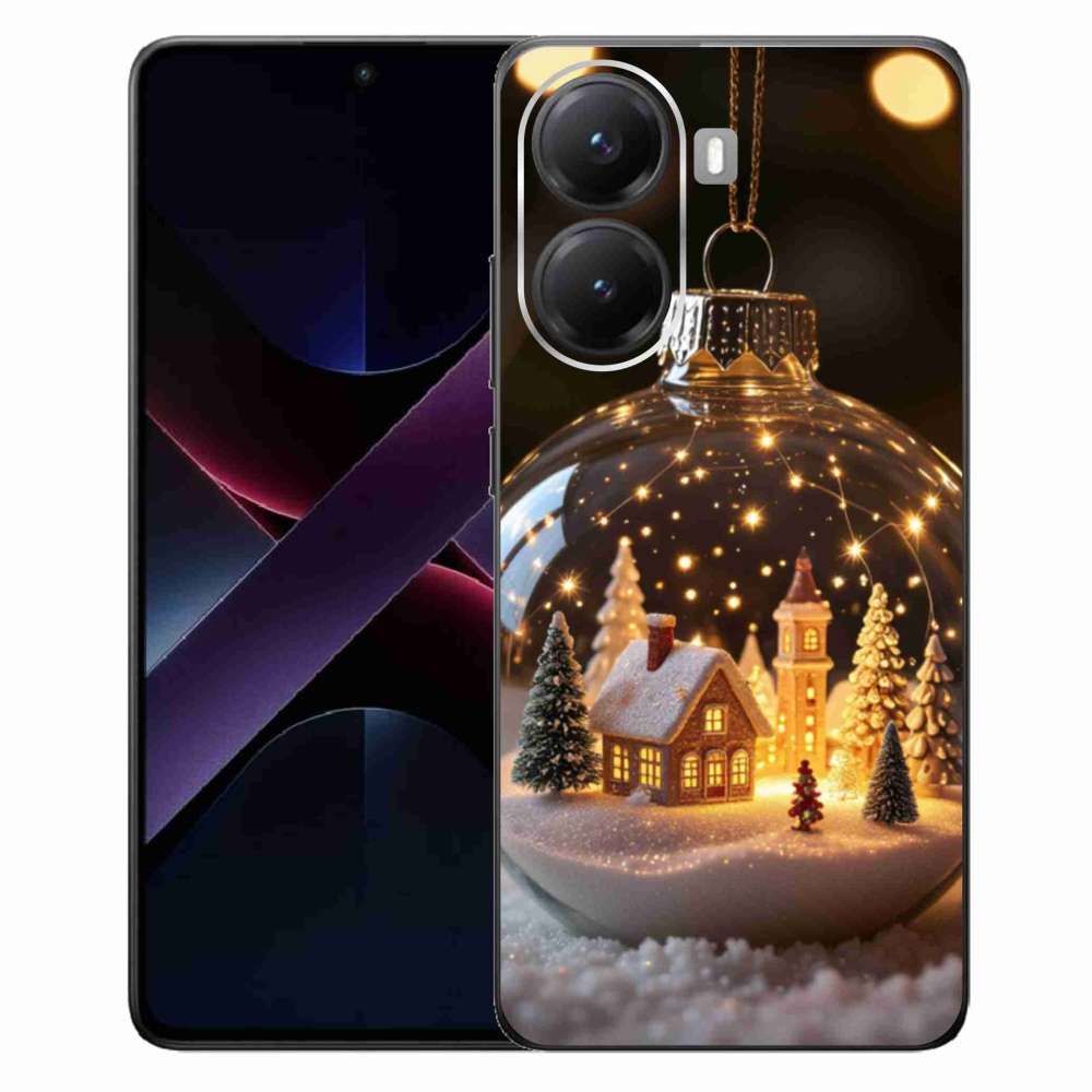 Gél borítás mmCase a Xiaomi Poco X7 Pro 5G számára - karácsonyi golyók 3