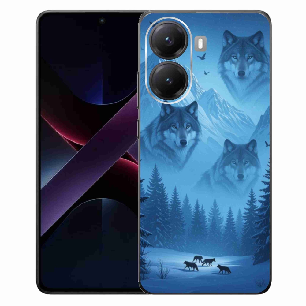Gél borítás mmCase a Xiaomi Poco X7 Pro 5G számára - farkas csomag