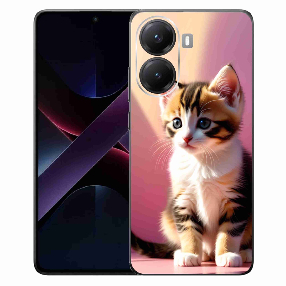 Gél borítás mmCase a Xiaomi Poco X7 Pro 5G számára - kíváncsi cica 2