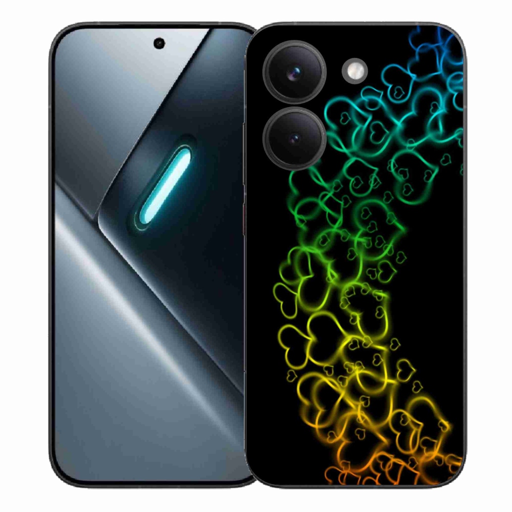 Gél borítás mmCase a Xiaomi Poco X8 Pro számára - színes szívek