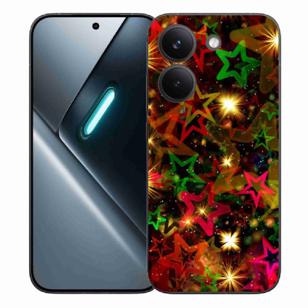 Gél borítás mmCase a Xiaomi Poco X8 Pro számára - színes csillagok