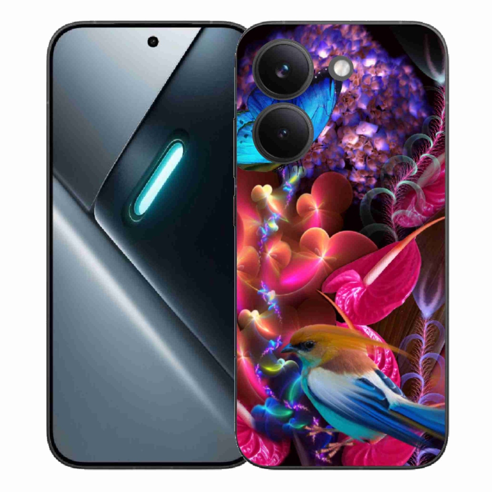 Gél borítás mmCase a Xiaomi Poco X8 Pro számára - színes virágok