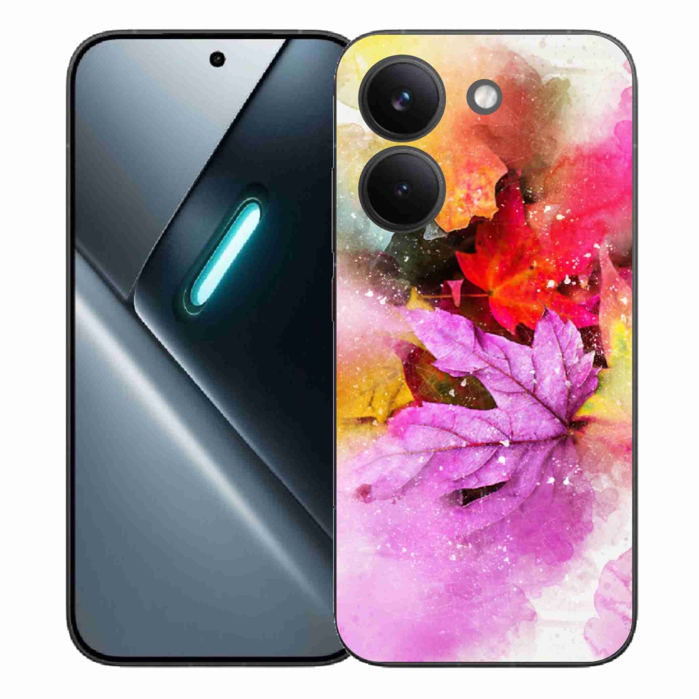 Gél borítás mmCase a Xiaomi Poco X8 Pro számára - színes levelek