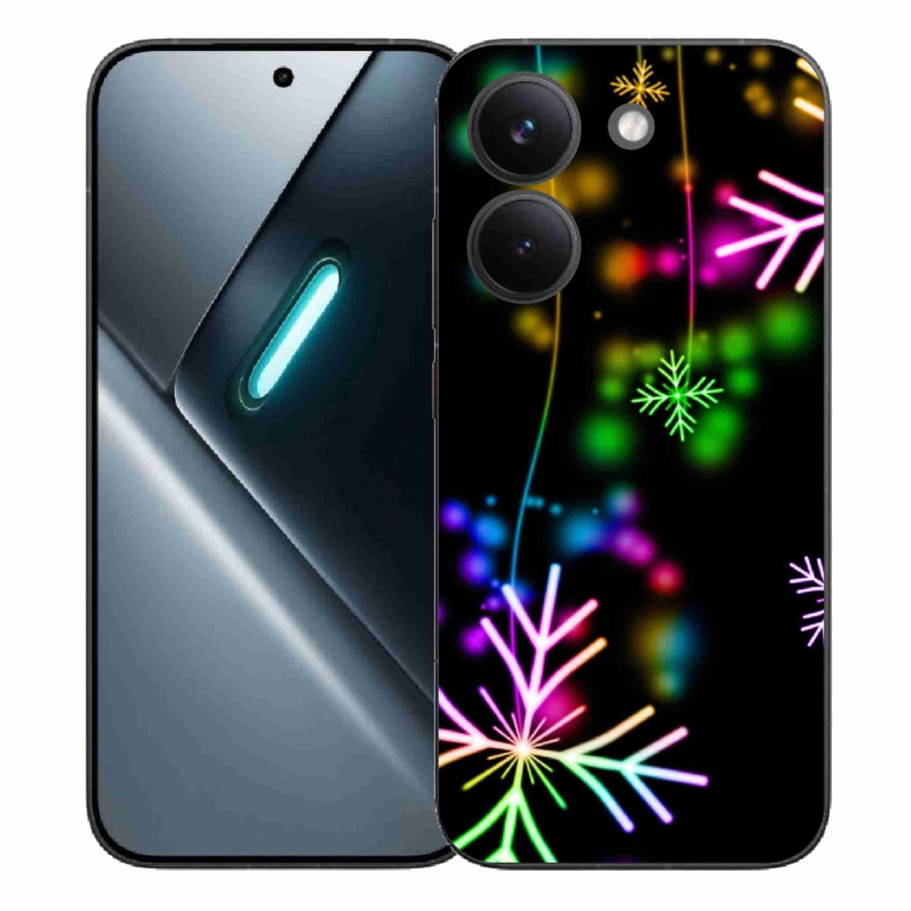 Zselés borítás mmCase a Xiaomi Poco X8 Pro számára - színes pelyhekkel