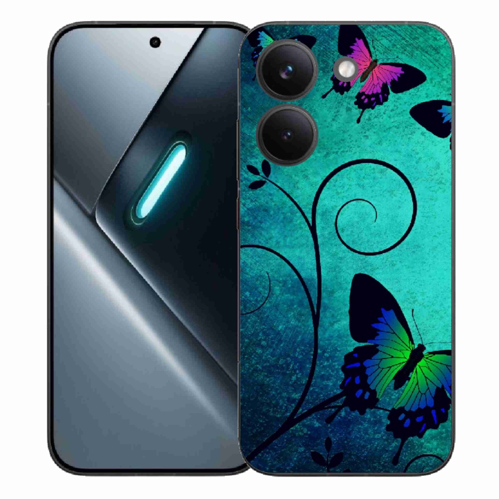 Gél borítás mmCase a Xiaomi Poco X8 Pro számára - színes pillangók