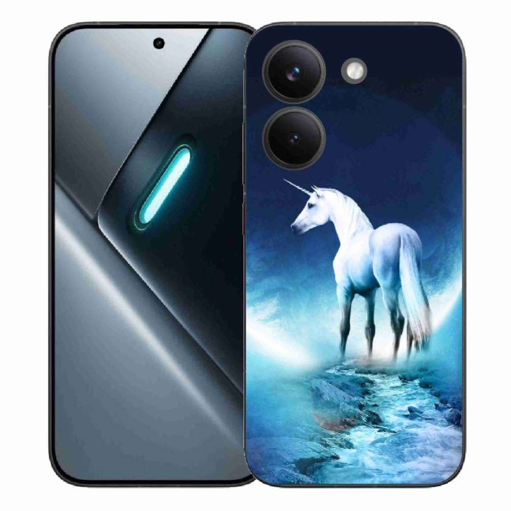 Gél borítás mmCase a Xiaomi Poco X8 Pro számára - fehér egyszarvú