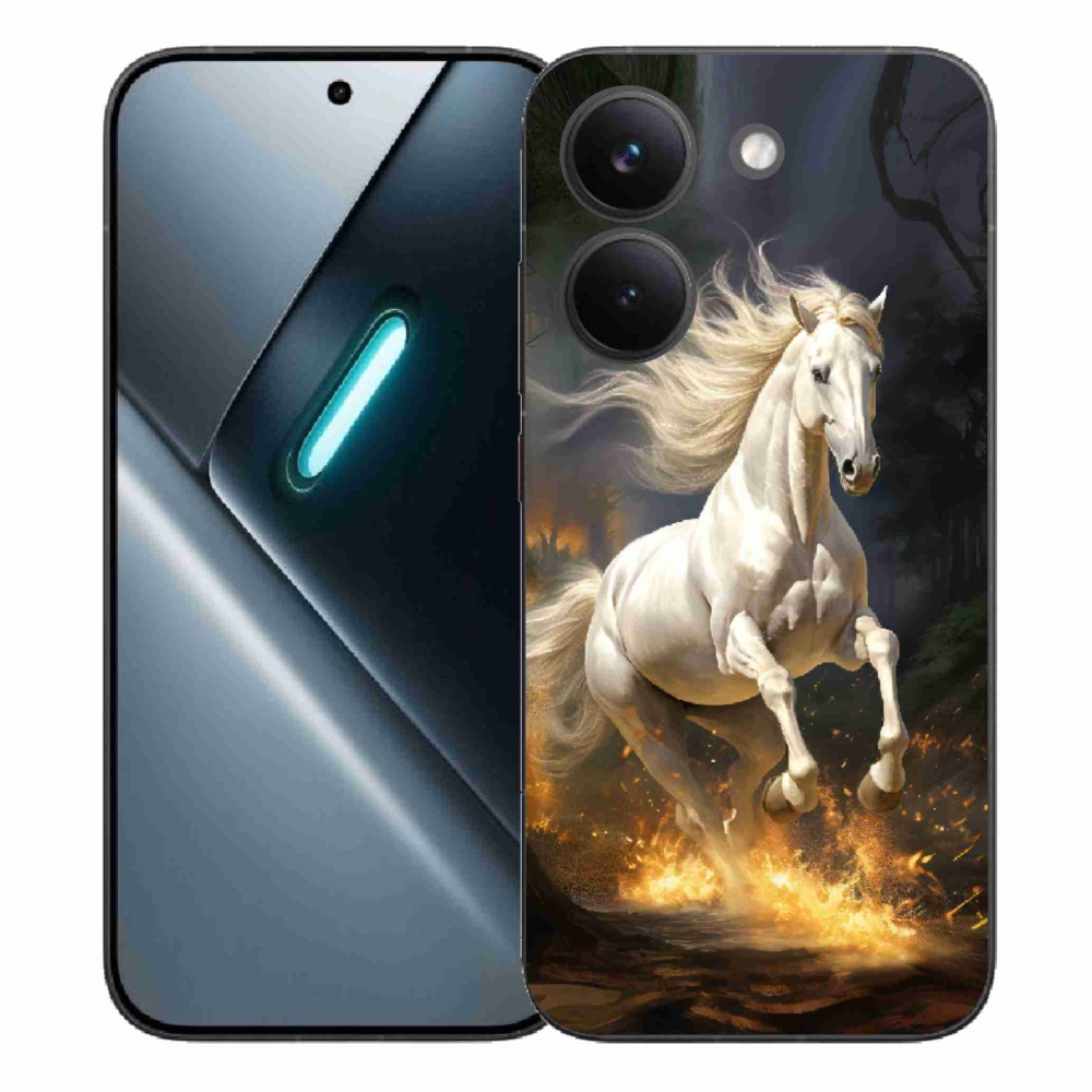 Gél borítás mmCase a Xiaomi Poco X8 Pro számára - fehér ló 2