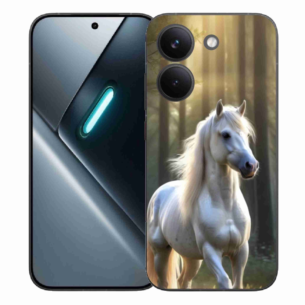 Gél borítás mmCase a Xiaomi Poco X8 Pro számára - fehér ló 3