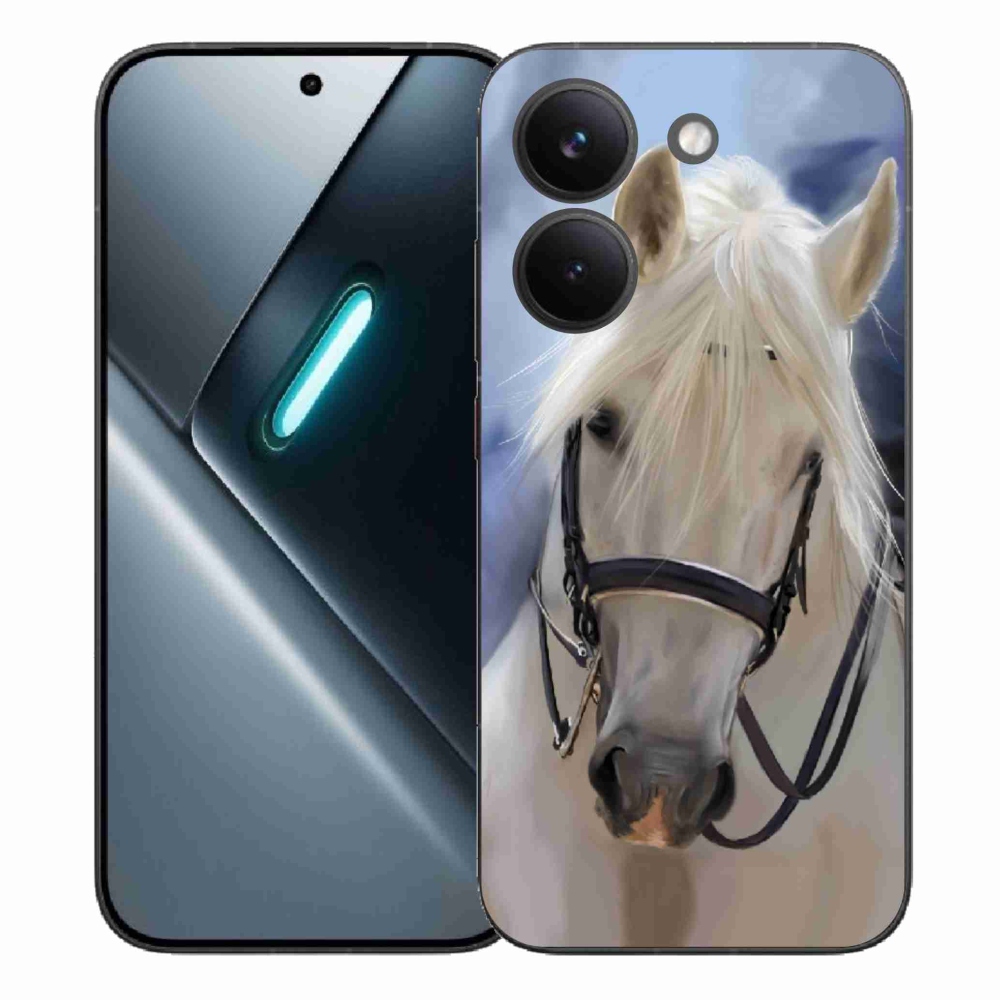 Gél borítás mmCase a Xiaomi Poco X8 Pro számára - fehér ló