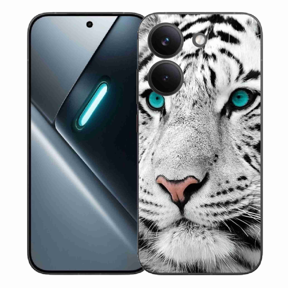 Gél borítás mmCase a Xiaomi Poco X8 Pro számára - fehér tigris
